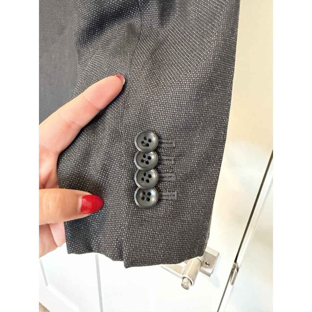Giorgio Armani Men's Grey Wool & Silk Two Piece Suit SOFT LINE Size 50R Gray - Picture 7 of 16